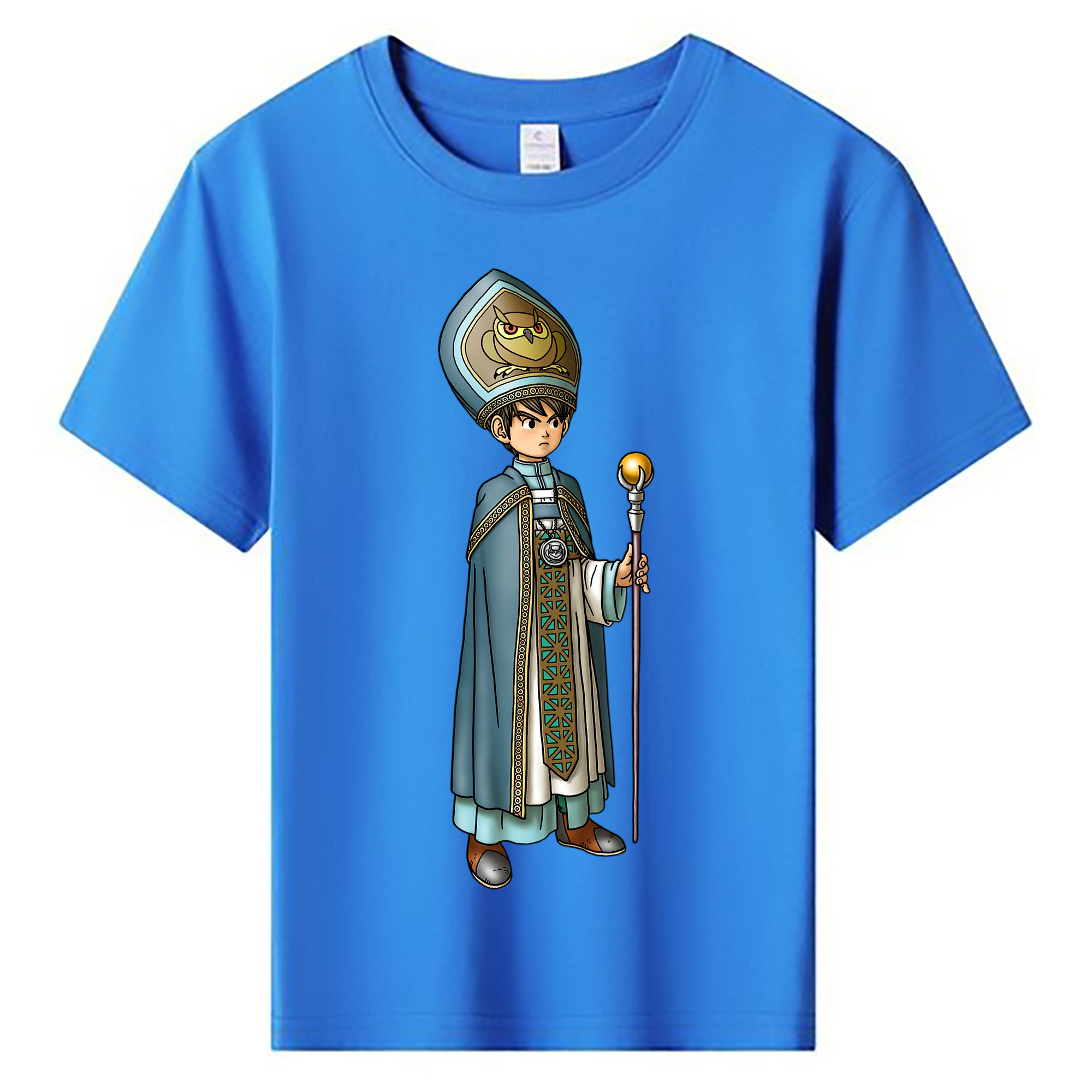 （画像用） ドラゴンクエスト Doragon Kuesuto Dragon Quest 綿100％キッズTシャツ（フロントプリント）